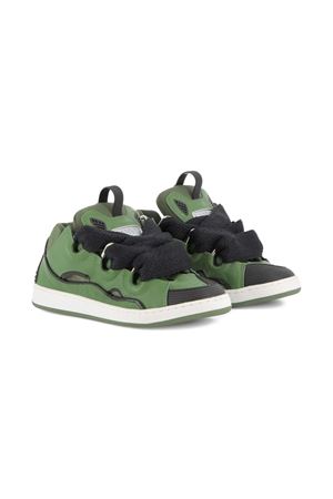 green leather sneakers LANVIN KIDS | N30308665